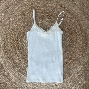 NWOT AEROPOSTALE ribbed lacy tank top